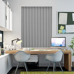 Serenity Blackout Ash Vertical Blind - 127mm Slat