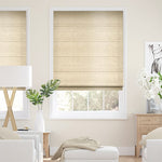 Dupioni Faux Silk Flax Roman Blind