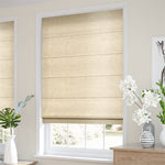 Dupioni Faux Silk Flax Roman Blind