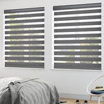 Enjoy Dimout Gunmetal Grey Zebra Roller Blind