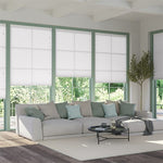 DuoLight Ice White Honeycomb blinds