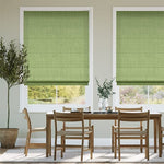 Paleo Linen Spring Green Roman Blind