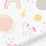 Prancing Unicorns Pink Roller Blind