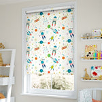 Robbie Robonaught Blackout Moon White Roller Blind